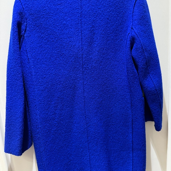 J. Crew Italian Boilded Wool Coat - Size 4P - Picture 5 of 6